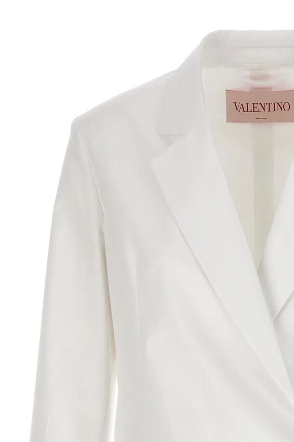 Garavani Women  Double-breasted Blazer In White Product Image