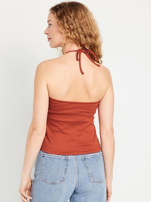 Fitted Halter Top Product Image