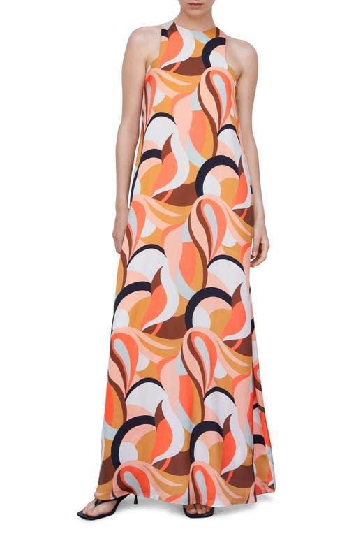 MANGO Abstract Print Cocktail Dress Product Image