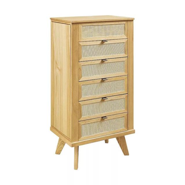 Linon Collett Jewelry Armoire, Womens, Natural Product Image