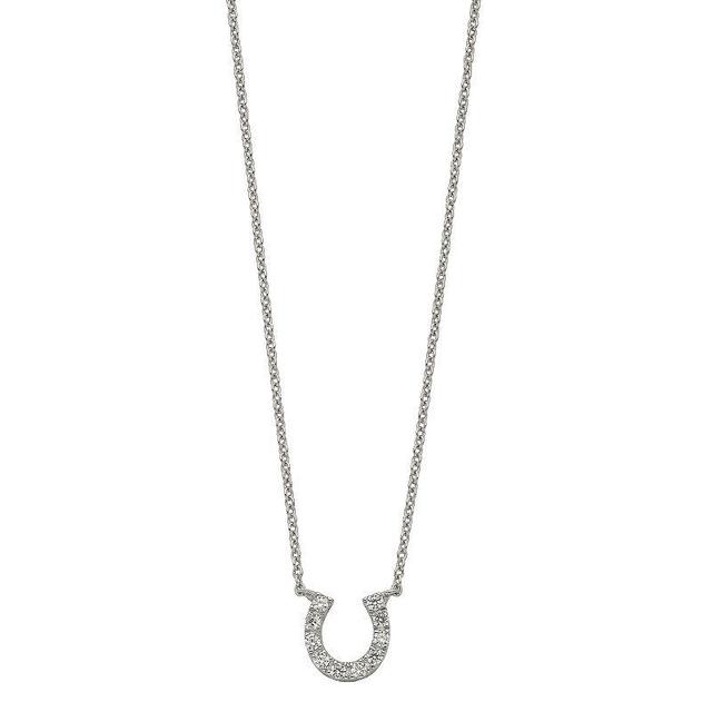 Sophie Miller Sterling Silver Rhodium-Plated Cubic Zirconia Necklace, Womens Product Image