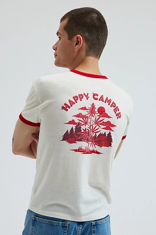 BDG Happy Camper Ringer Tee Mens at Urban Outfitters Product Image