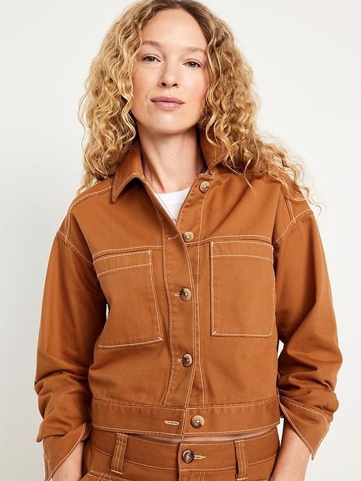 Crop Utility Jacket Product Image