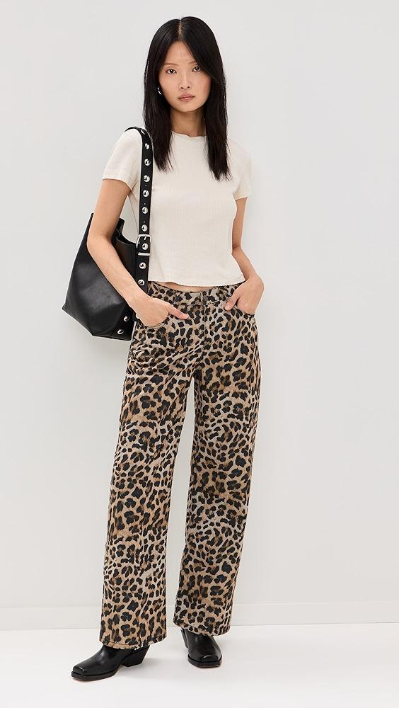 Ragged Priest Leopard Wash Release Jeans | Shopbop Product Image