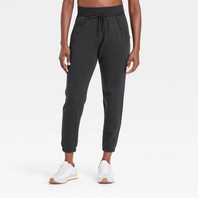 Womens Fleece High-Rise Jogger Sweatpants - All In Motion Black XL Product Image