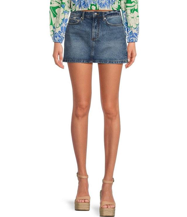 Gianni Bini Mandi Denim High Rise Mini Skirt Product Image