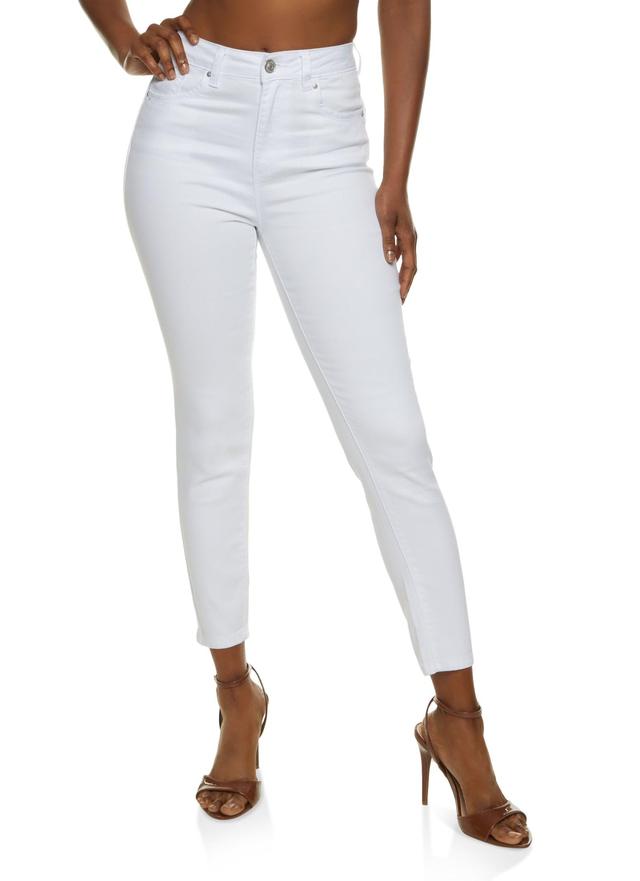 Womens WAX Solid High Waisted Skinny Jeans Product Image