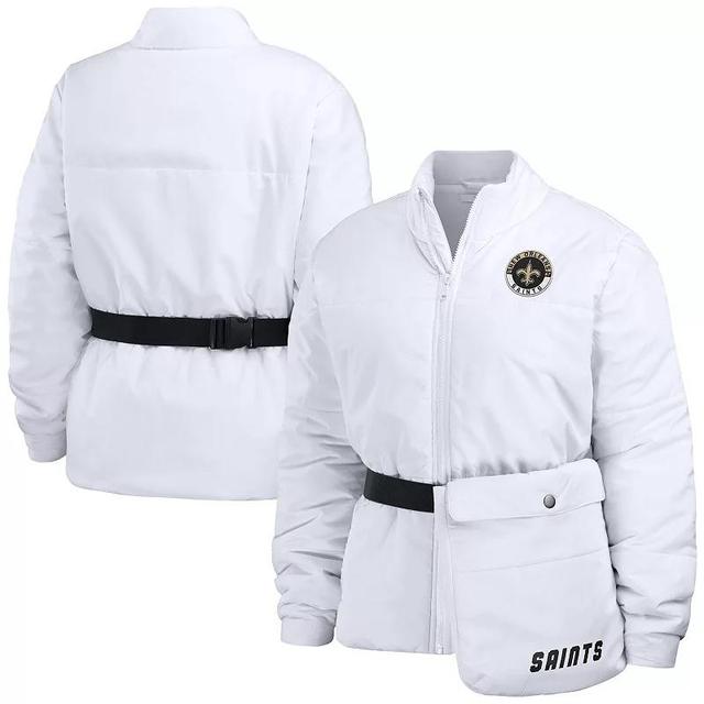 Womens WEAR by Erin Andrews New Orleans Saints Packaway Full-Zip Puffer Jacket Product Image