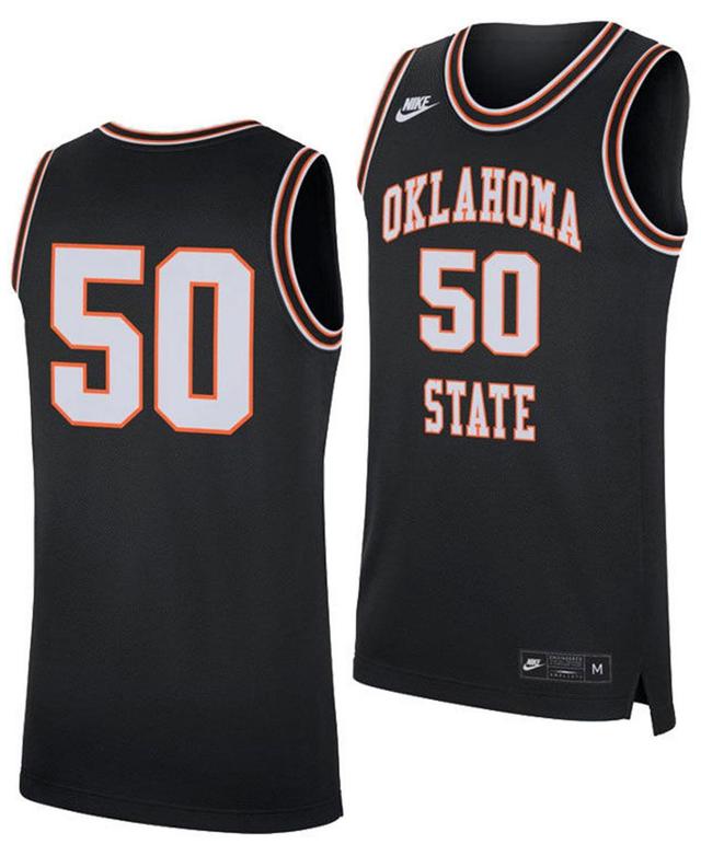 Nike Mens Oklahoma State Cowboys Replica Basketball Retro Jersey - Black/White Product Image