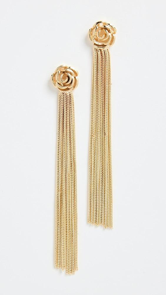 SHASHI Rose Chain Drop Earrings | Shopbop Product Image