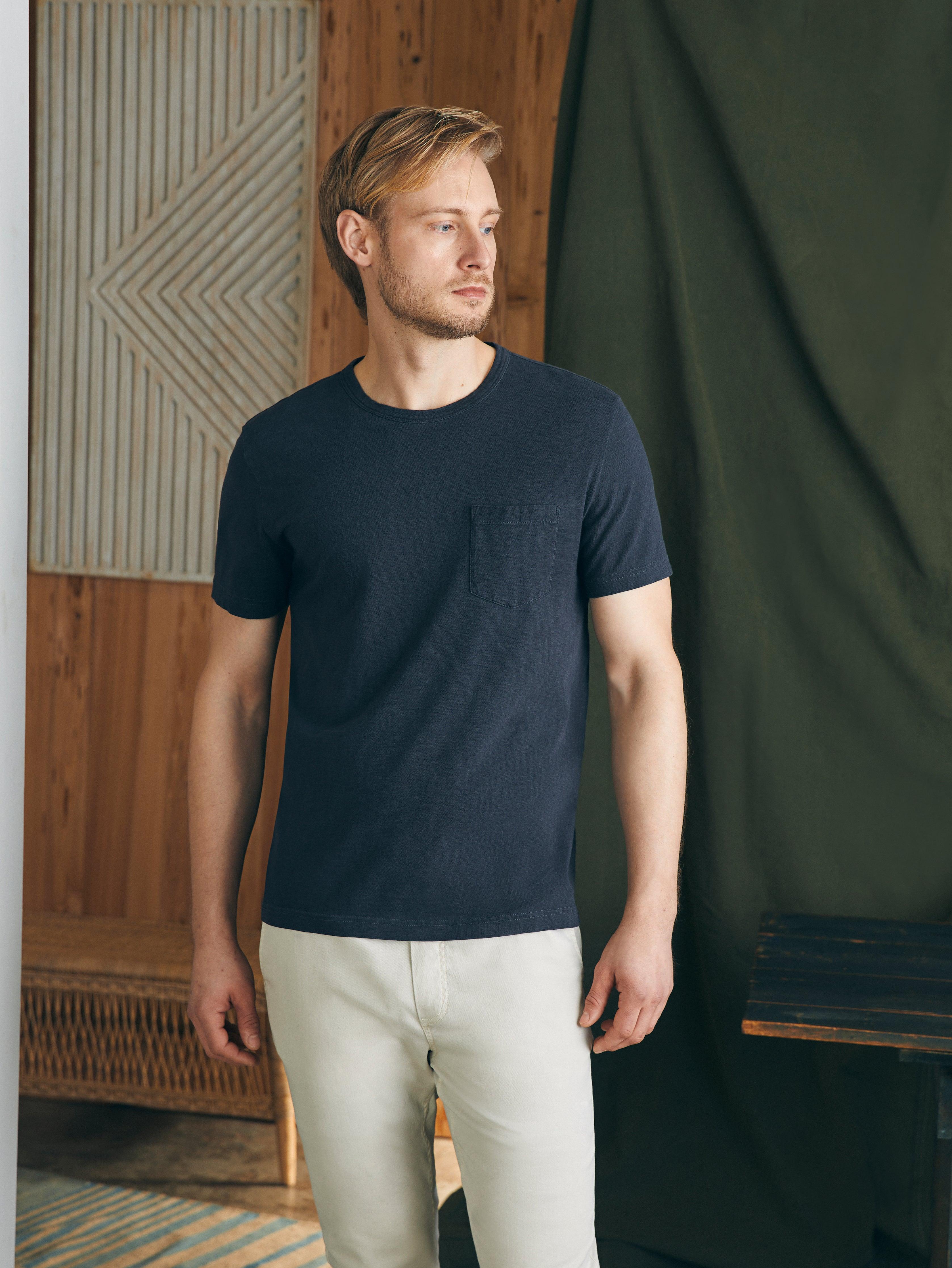 Sunwashed Pocket Tee - Washed Black Male Product Image