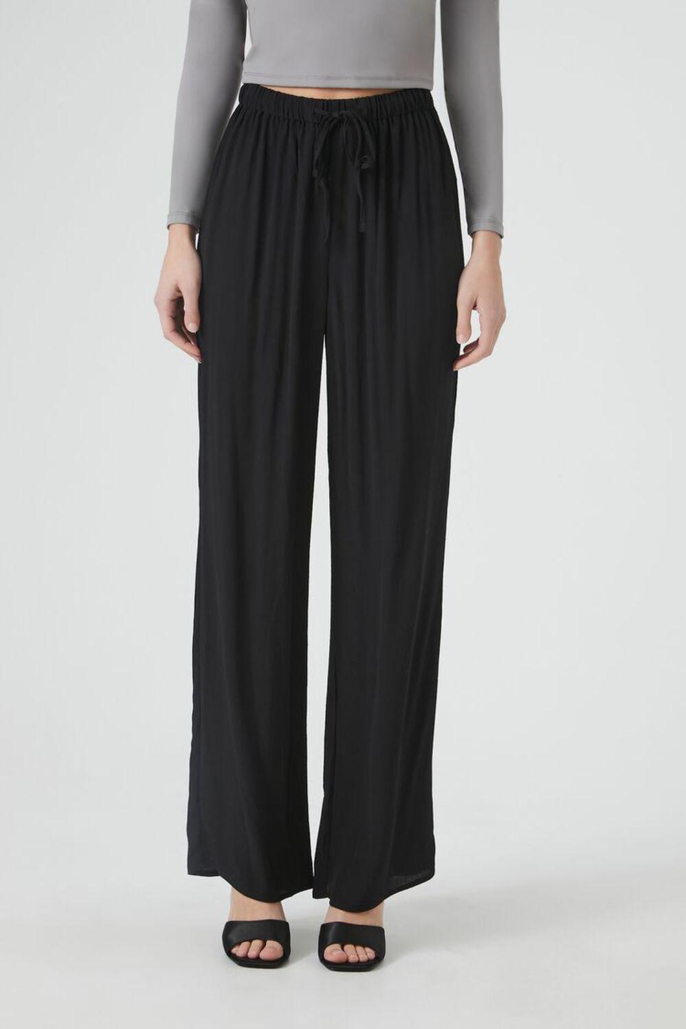 Straight-Leg Crepe Pants | Forever 21 Product Image