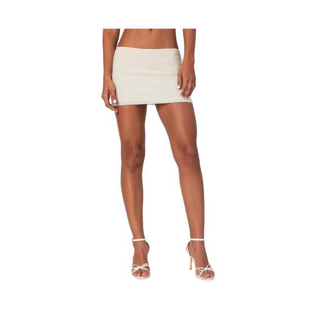 Edikted Womens Thora Woven Mini Skirt Product Image