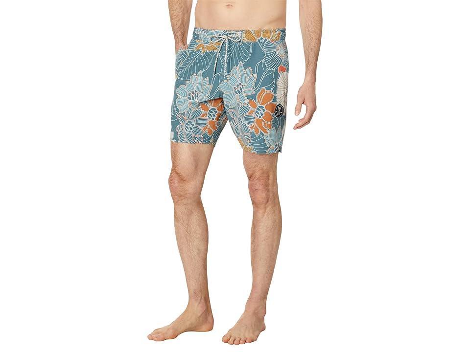 VISSLA Chuns 16.5 Ecolastic Trunks (Tidal ) Men's Swimwear Product Image