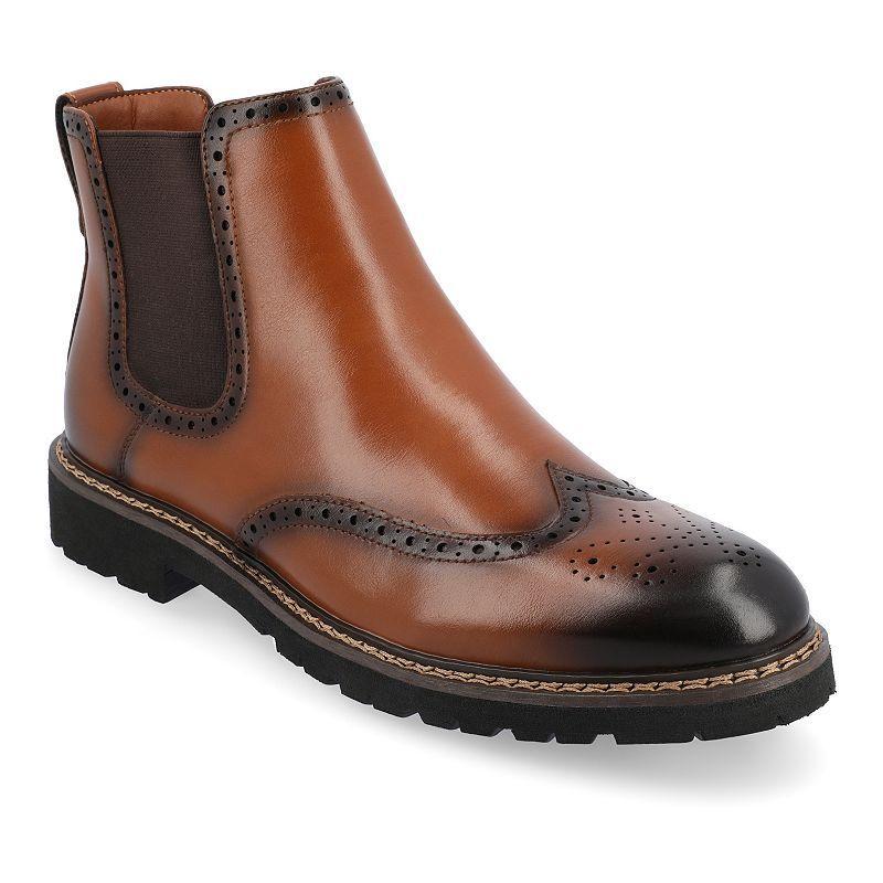 Vance Co. Hogan Tru Comfort Foam Mens Wingtip Chelsea Boots Product Image