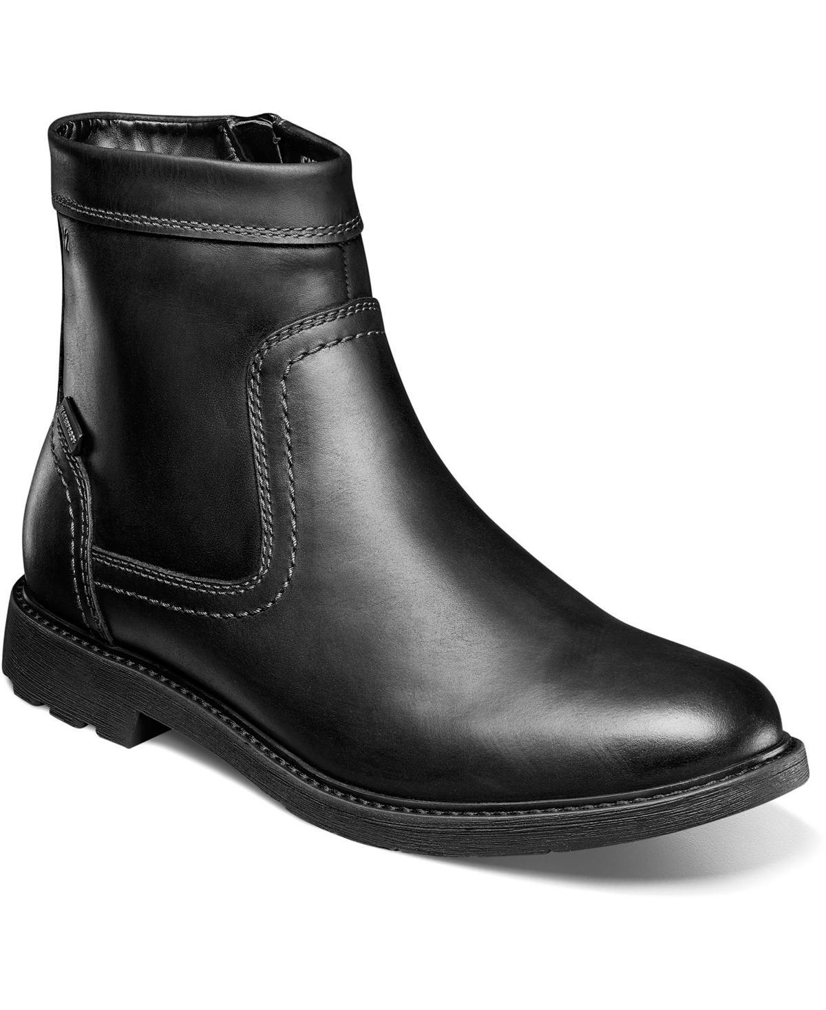 Nunn Bush Mens 1912 Water-Resistant Leather Plain Toe Side Zip Boots Product Image