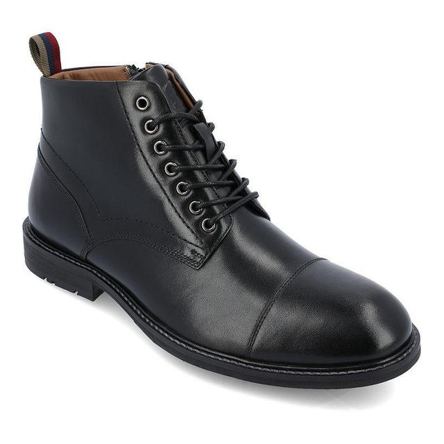 Thomas & Vine Avrum Cap Toe Mens Leather Ankle Boots Red Product Image