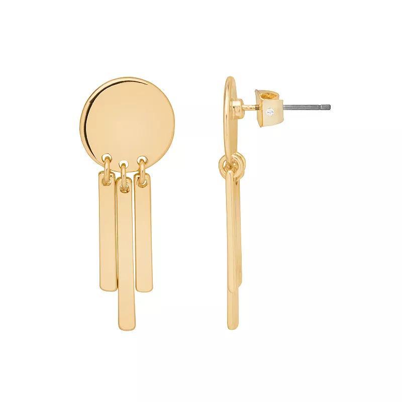 Womens LC Lauren Conrad Gold Tone Mobile Drop Earrings, None Product Image