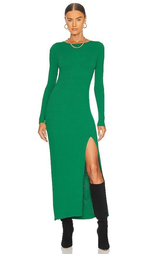 Line & Dot Jules Dress in Green. Size M. Product Image