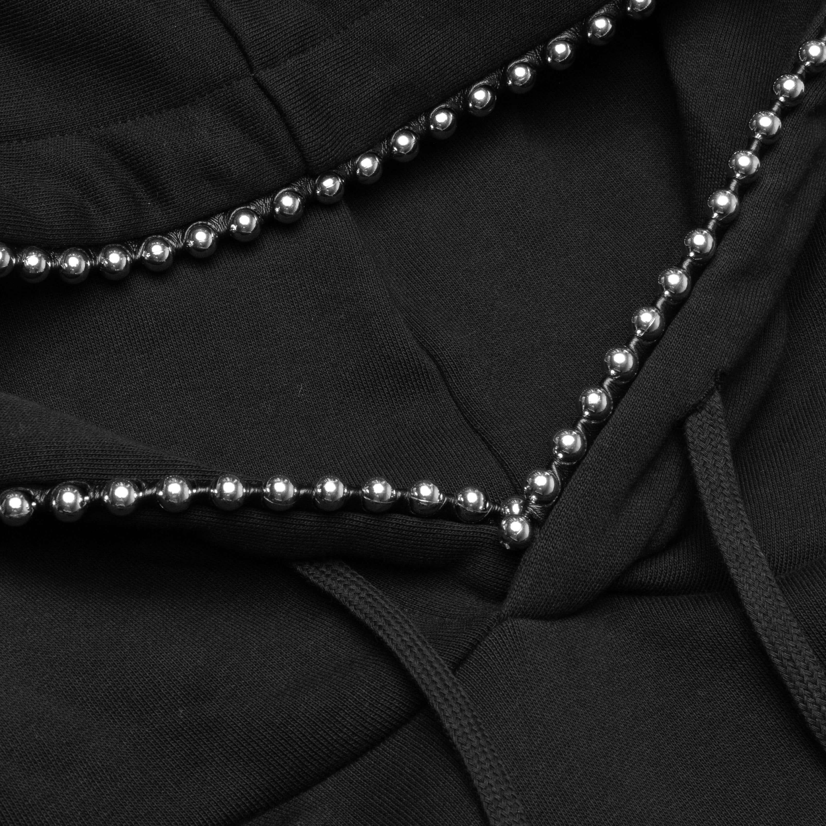 Ball Chain Hoodie - Black Male Product Image