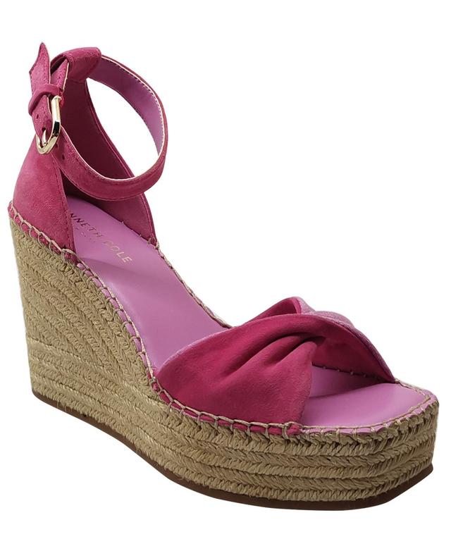 Kenneth Cole Womens Sol Ankle Strap Espdarille Platform Wedge Sandals Product Image