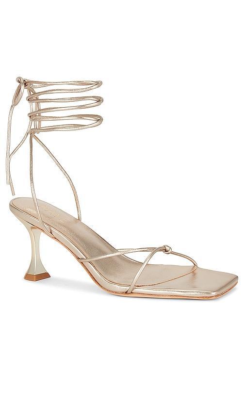 RAYE Nami Heel in Metallic Gold. Size 6, 7.5, 8, 8.5, 9. Product Image