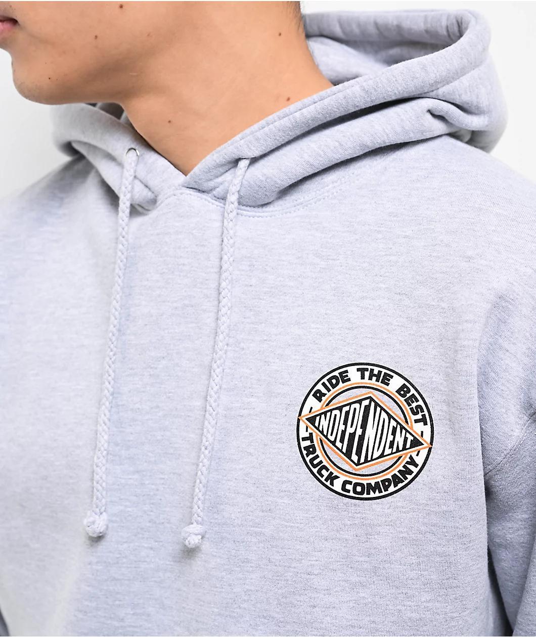 Independent Summit Heather Grey Hoodie Product Image