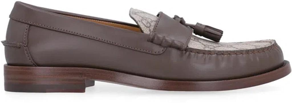 Gg Tassel Loafers In Brown Product Image