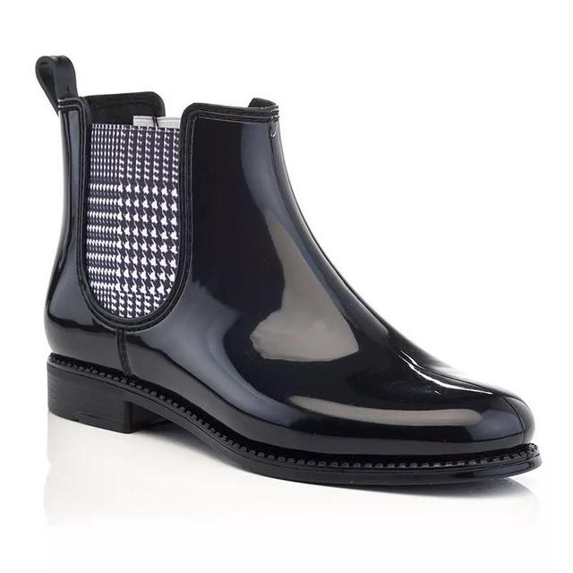 Henry Ferrera Marsala Houndstooth Womens Chelsea Rain Boots Product Image