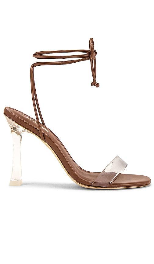 Larroude Gloria Heel in Caramel - Beige. Size 7 (also in 5.5, 6, 6.5, 7.5, 8, 8.5, 9, 9.5, 10). Product Image