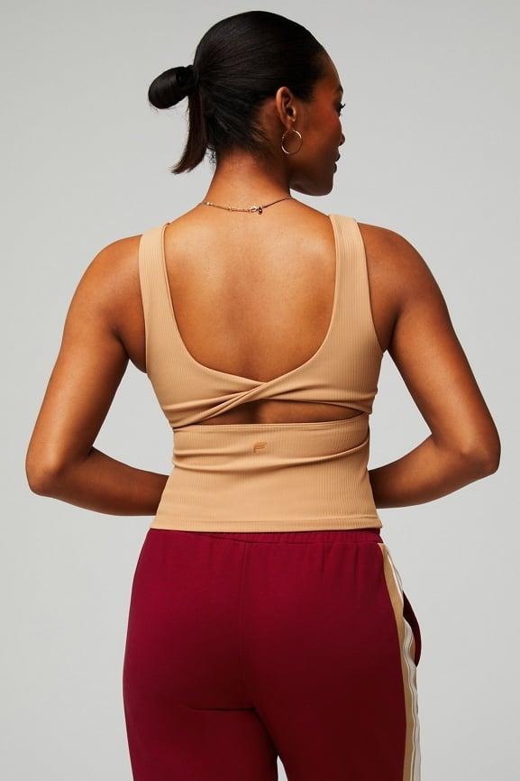 Oasis Rib Twist Built-In Bra Tank Product Image