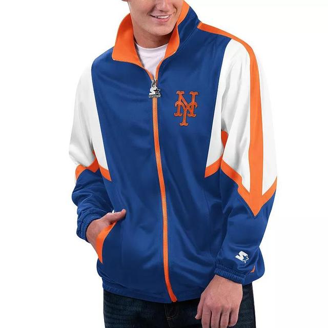 Mens Starter Royal New York Mets Lead Runner Full-Zip Jacket Product Image