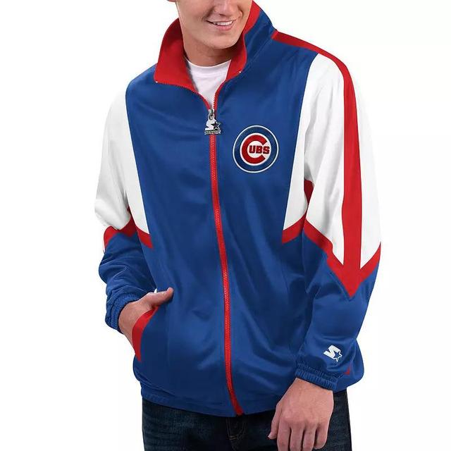 Mens Starter Royal Chicago Cubs Lead Runner Full-Zip Jacket Product Image