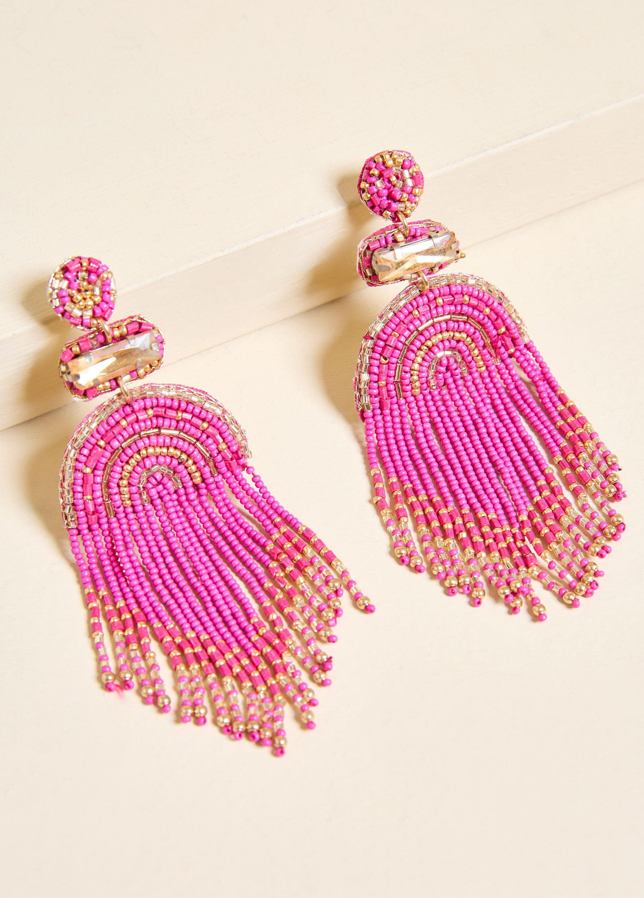 Fringed Chandelier Earrings Product Image