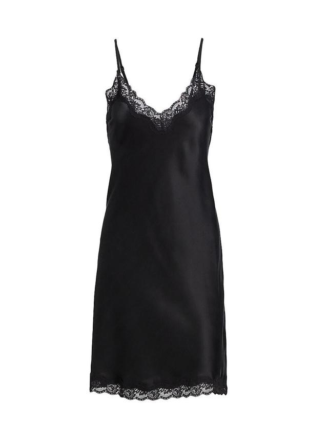 Womens Camille Silk Lace Slip Nightie Product Image