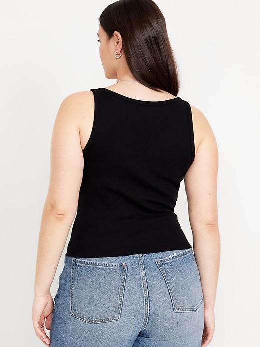 Ribbed Crop Tank Top Product Image