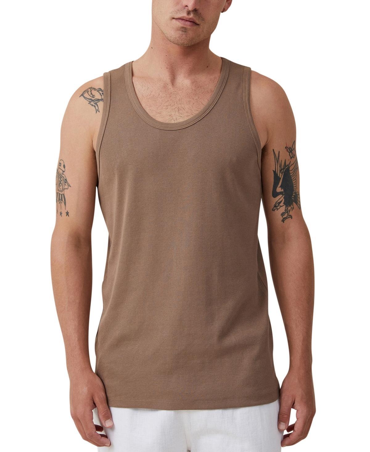 Men's Loose Fit Rib Tank Top Product Image