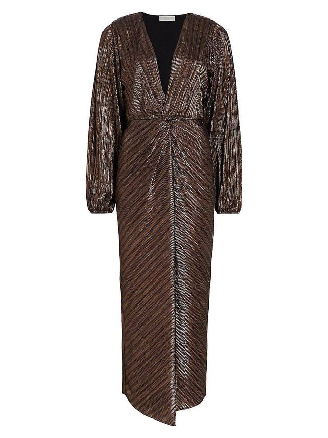 Womens Sutton Metallic Maxi Dress Product Image