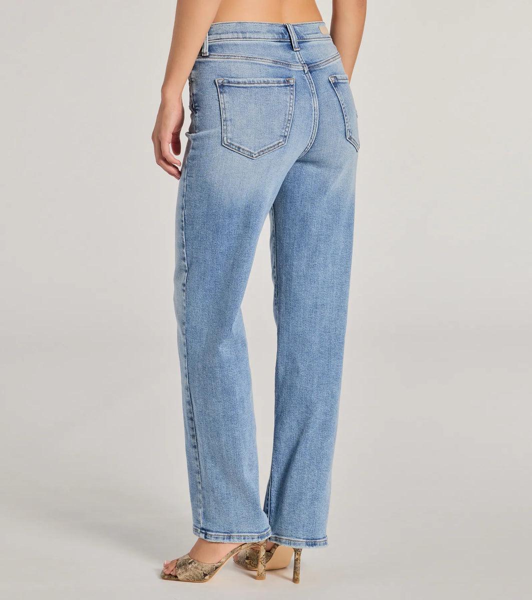 Basic Vibes High-Rise Straight-Leg Denim Jeans product image