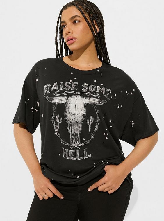 Raise Steer Relaxed Fit Heritage Jersey Oversized Tunic Tee Product Image