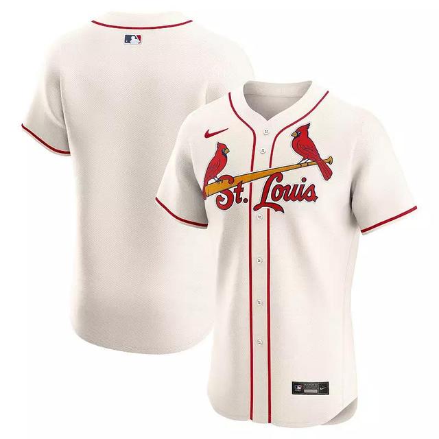 Mens Nike Cream St. Louis Cardinals Alternate Elite Jersey Product Image