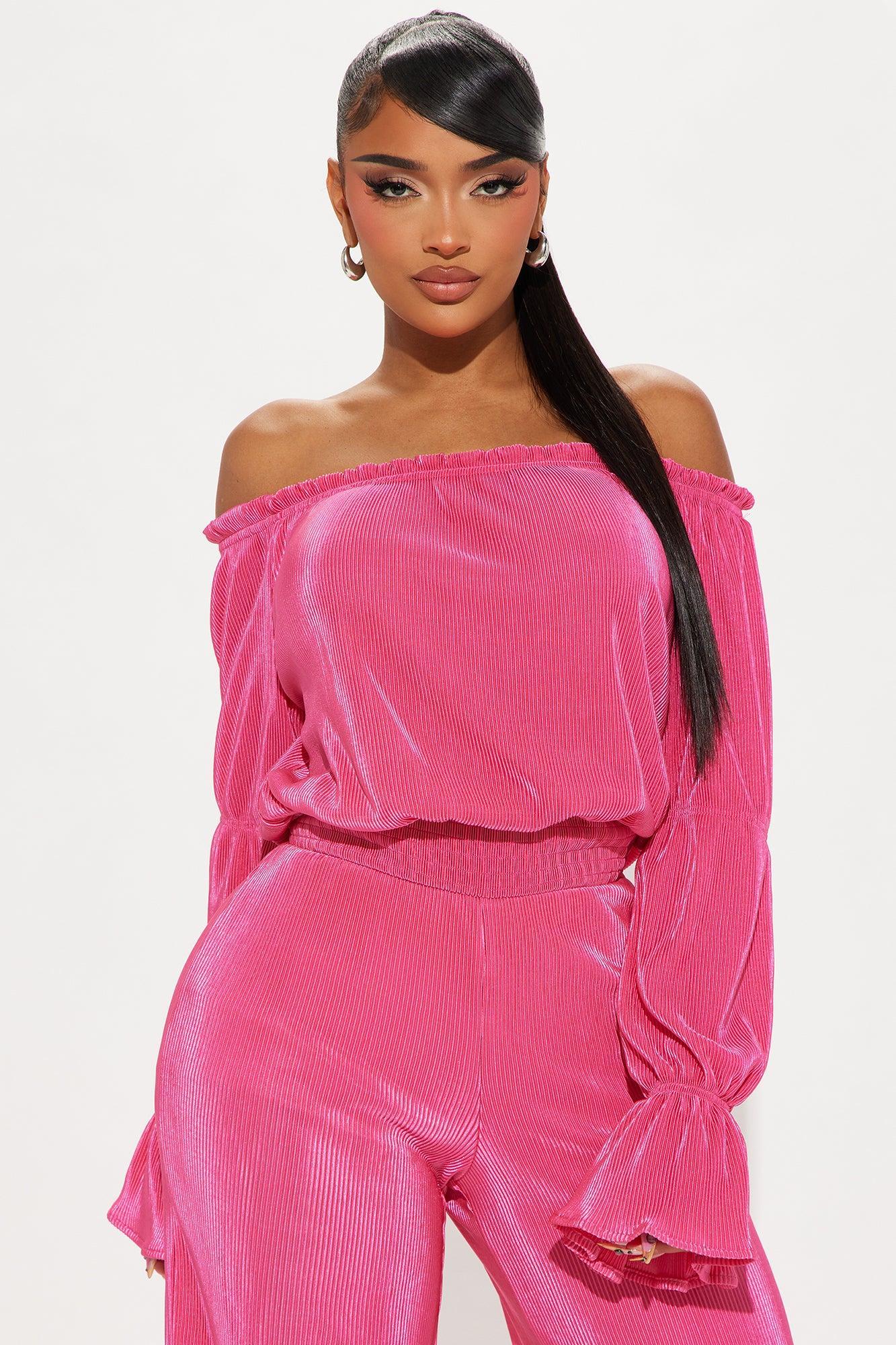 Jasleney Jumpsuit - Fuchsia Product Image