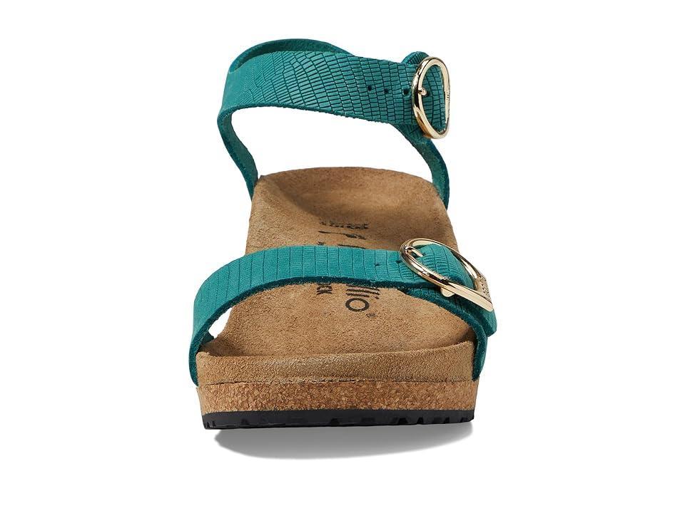 Birkenstock Papillio by Birkenstock Soley Wedge Sandal - Embossed Nubuck (Biscay Bay) Women's Shoes Product Image