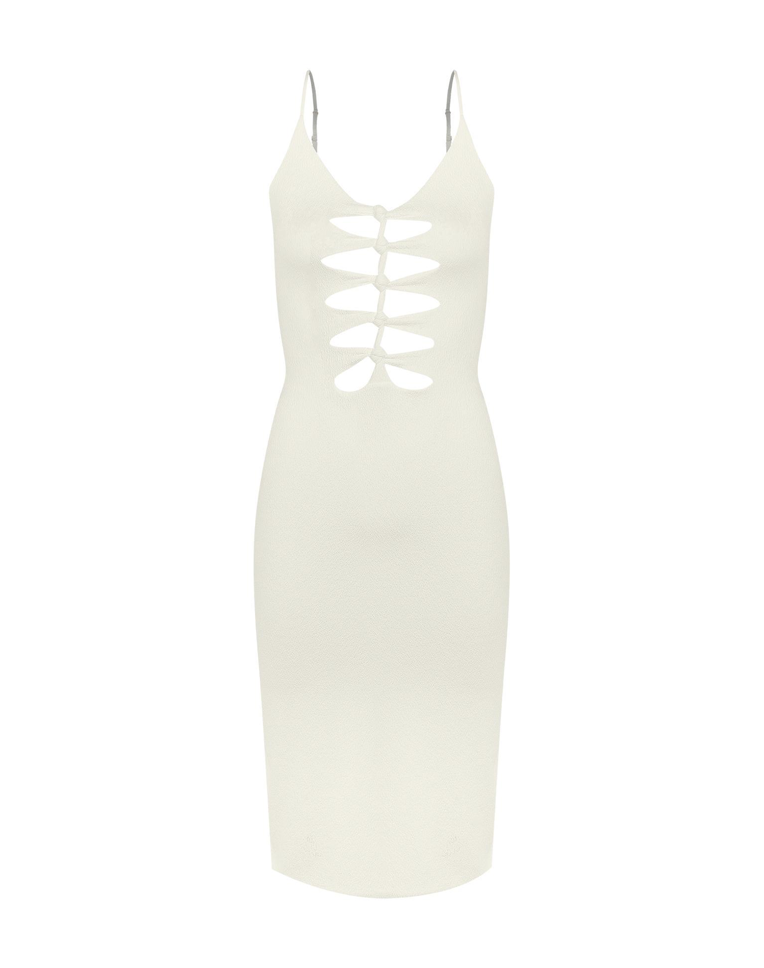 Firenze Seraphine Midi Dress - White Product Image