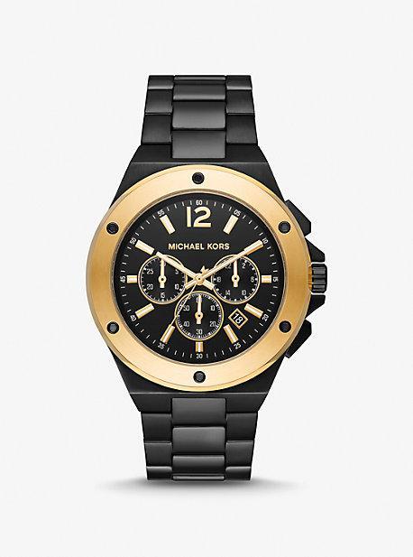 Mens Lennox Two-Tone Stainless Steel & Rhinestone Chronograph Watch Product Image