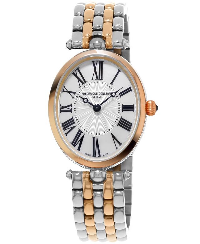 Frederique Constant Womens Swiss Art Deco Two-Tone Stainless Steel Bracelet Watch 30x25mm - Stainless Steel Product Image