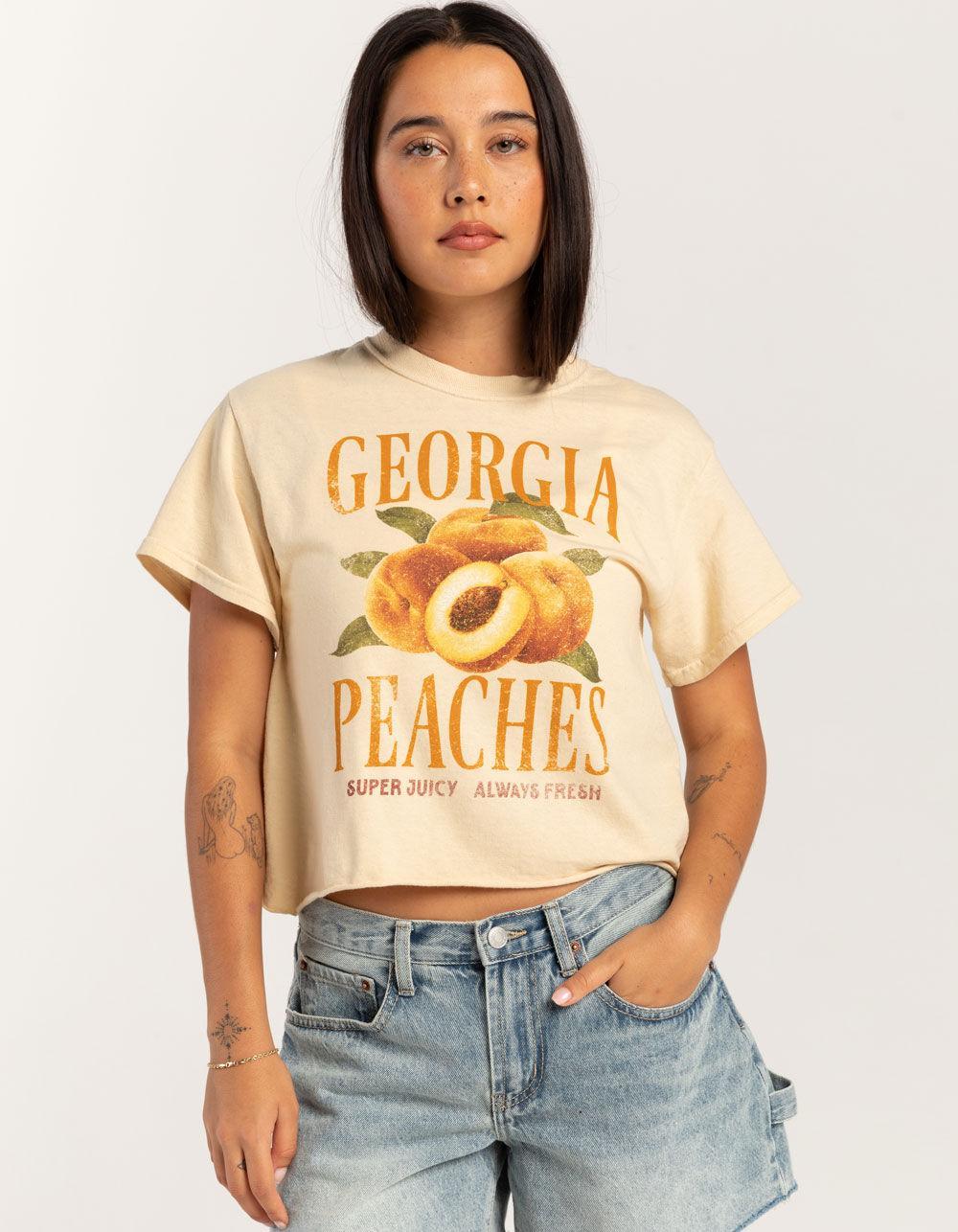 FULL TILT Georgia Peach Womens Crop Tee Product Image