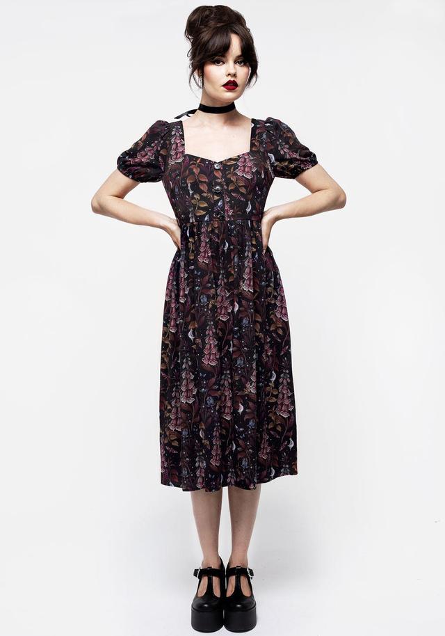 Foxglove Button Detail Midi Dress Product Image