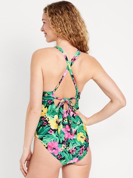 Tie-Back One-Piece Swimsuit Product Image