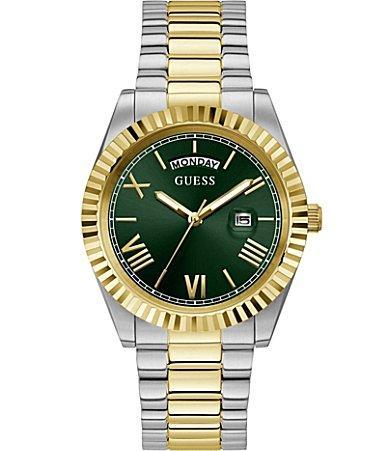 Guess Unisex Conn Analog Two Tone Stainless Steel Bracelet Watch Product Image